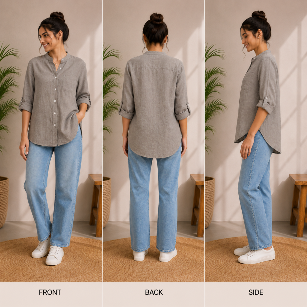 Classic Grey Full Sleeve Shirt