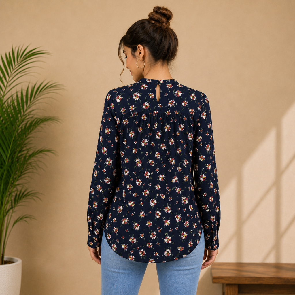 Midnight Floral Grace Top
