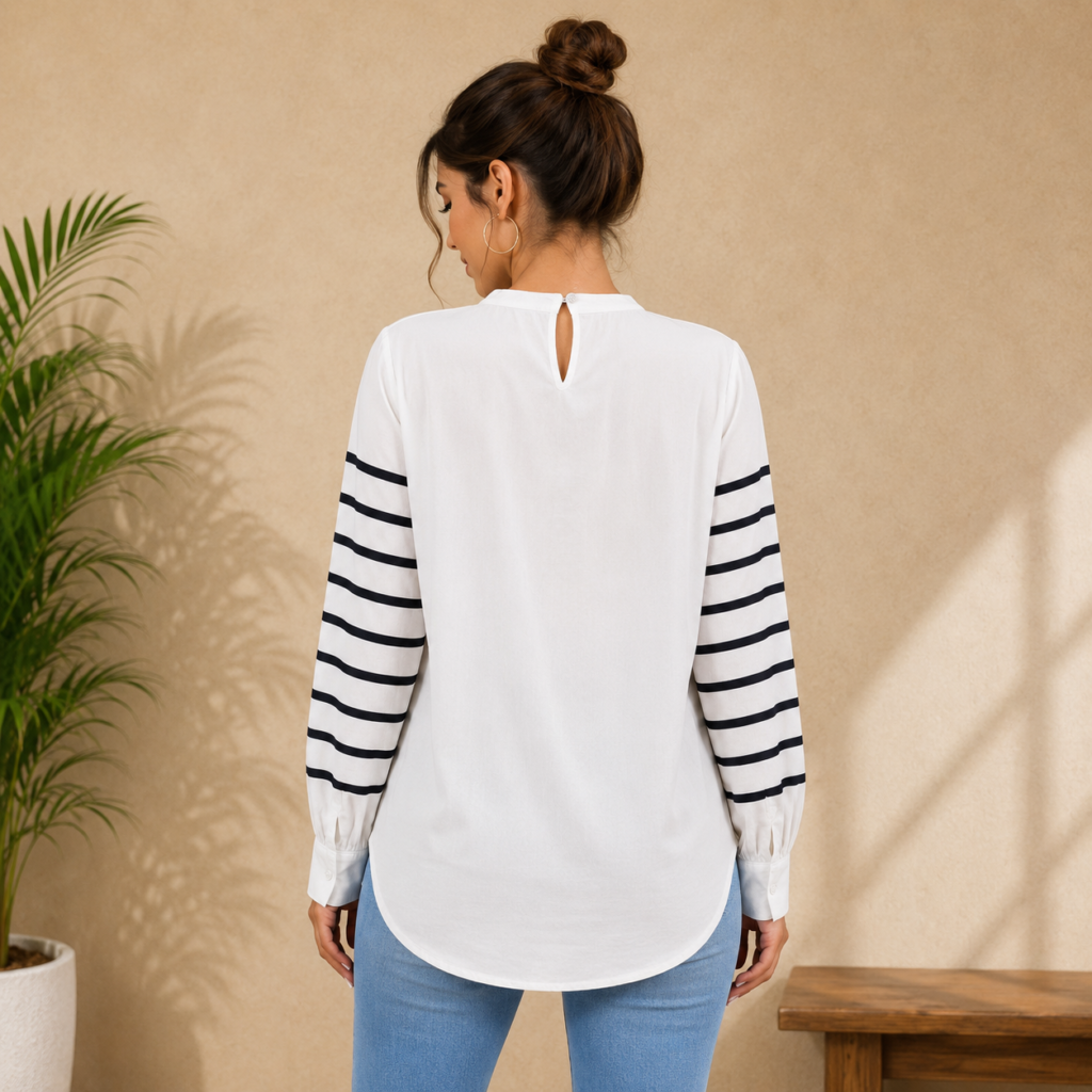 Navy Stripe Elegance Shirt